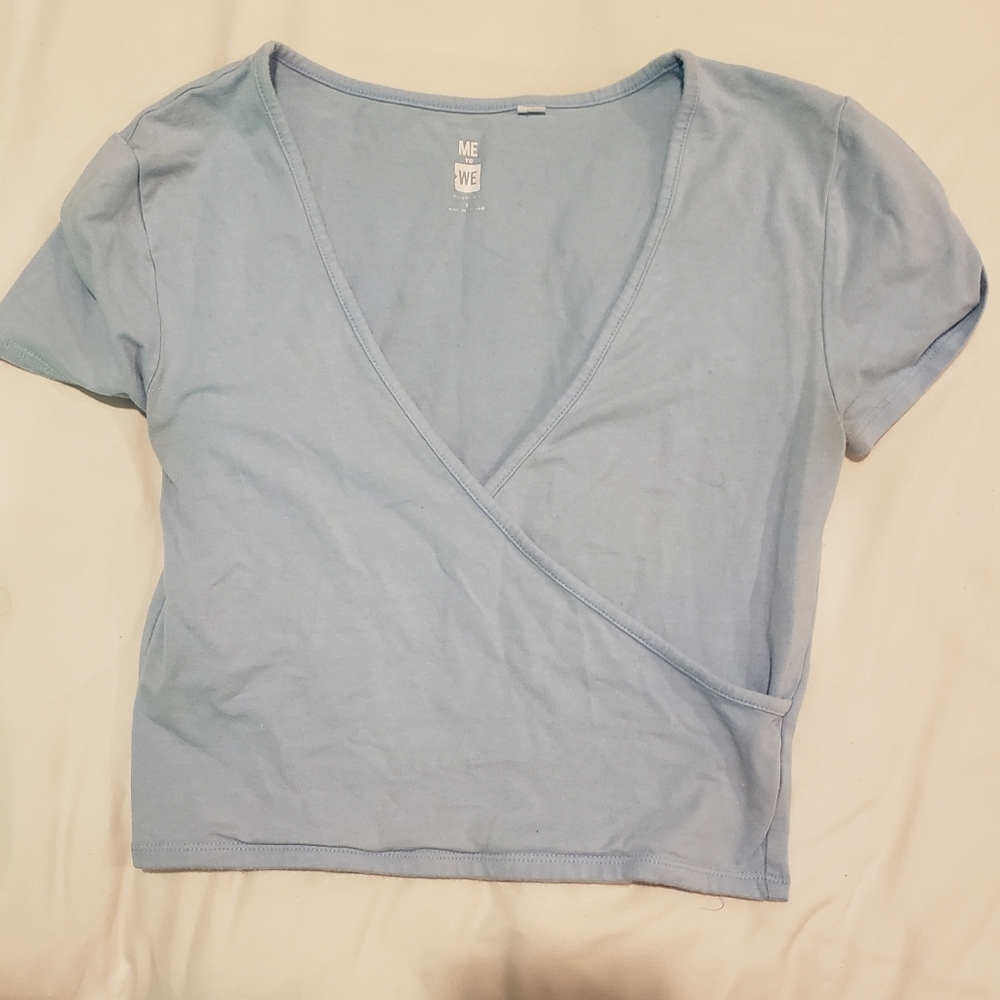 Suprice crop t shirt - blue